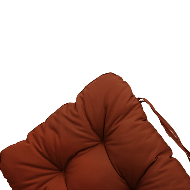 Coussin pour chaise avec dossier - Capitonné - 50x120x8cm - Terracotta - Deco-arts.fr