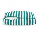 Set Cuscini Salotto da Giardino 50x50 Riga Verde - Premium 270g (Seduta + Schienale)