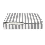 Set Cuscini Salotto da Giardino 60x60 Riga Grigio Chiaro - Premium 270g (Seduta + Schienale)
