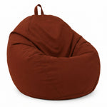 Pouf a Pera XL 110x120 Terracotta - Sfoderabile & Impermeabile (Garni Perle)