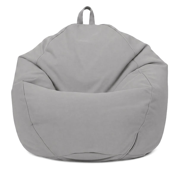 Pouf poire XL d'extérieur - 110x120 cm - Gris Galet