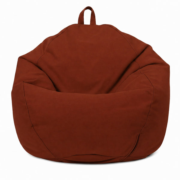 Pouf a Pera XL 110x120 Terracotta - Sfoderabile & Impermeabile (Garni Perle)