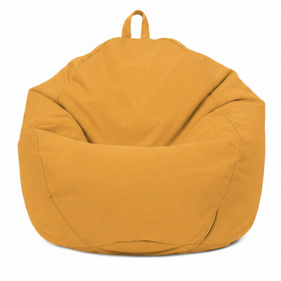 Pouf poire XL d'extérieur - 110x120 cm - Jaune