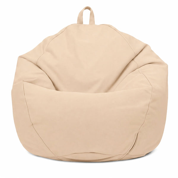Pouf poire XL d'extérieur - 110x120 cm - Beige