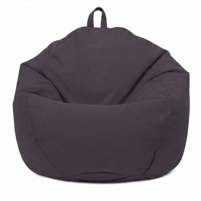 Pouf a Pera XL 110x120 Grigio Carbone - Sfoderabile & Impermeabile (Garni Perle)
