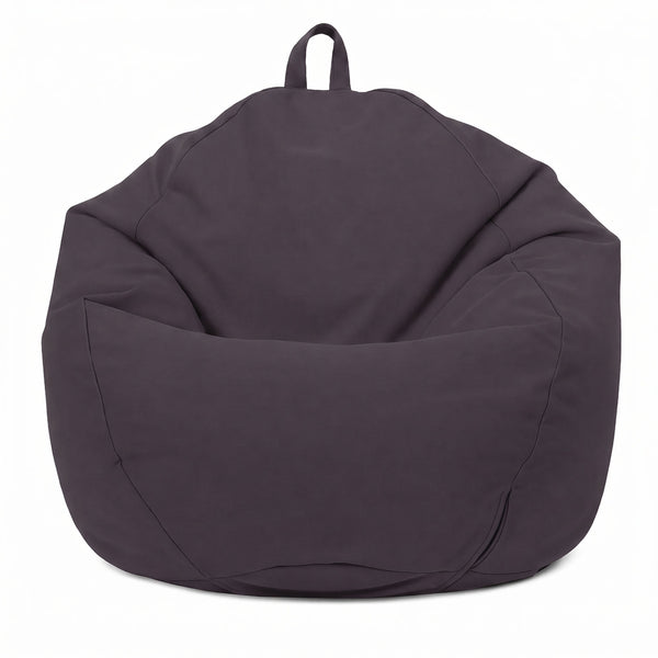 Pouf a Pera XL 110x120 Grigio Carbone - Sfoderabile & Impermeabile (Garni Perle)
