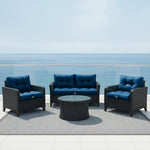 Ensemble de coussins capitonnés 60x60 cm bleu pétrole pour fauteuils et canapés, épais 15 cm et moelleux, pour assise et dossier.