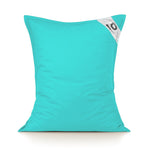 Housse pour Pouf Géant XL 120x80cm Intérieur et Extérieur - Bleu Caraïbes - Deco-arts.fr