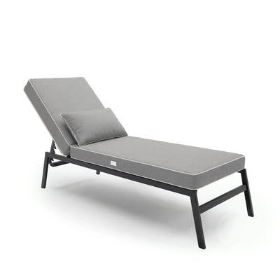 Matelas gris clair 190x60 cm - déhoussable