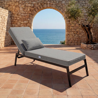 Matelas Transat Premium 190x60 Gris Clair - vue principale