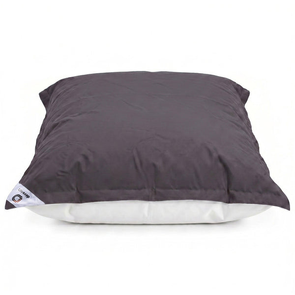Fodera Pouf Galleggiante XXL 180x140 Grigio Carbone - (Fodera da Riempire - Spécial Piscina)