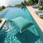 Fodera Pouf Galleggiante XXL 180x140 Blu Caraibi - (Fodera da Riempire - Spécial Piscina)