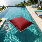 Fodera Pouf Galleggiante XXL 180x140 Rosso Peperoncino - (Fodera da Riempire - Spécial Piscina)