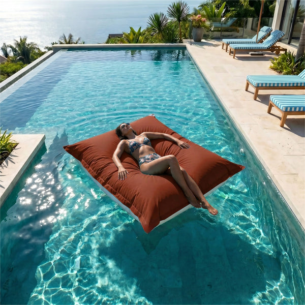 Pouf Galleggiante Gigante 180x140 Terracotta - Piscina & XXL (Perle)