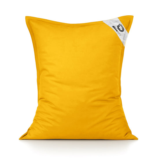 Housse pour Pouf Géant XL 120x80cm Intérieur et Extérieur - Jaune miel - Deco-arts.fr