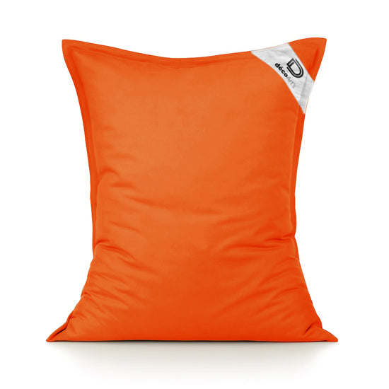 Housse pour Pouf Géant XL 120x80cm Intérieur et Extérieur - Orange - Deco-arts.fr