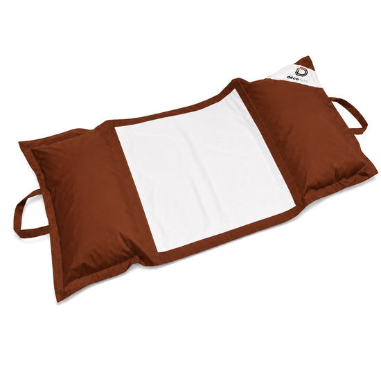 Pouf Galleggiante Piscina XXL 170x90 Terracotta - Materassino Amaca a Perle (Comfort Adulto)