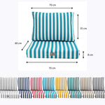 Ambiance jardin avec coussin turquoise