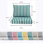Ambiance jardin avec coussin vert