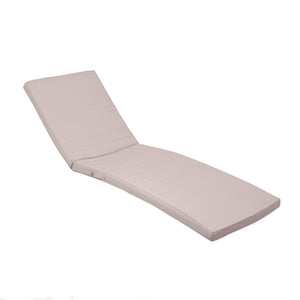 Materassino Lettino Prendisole 185x60 Grigio Ciottolo - Sfoderabile & Impermeabile (Sdraio)