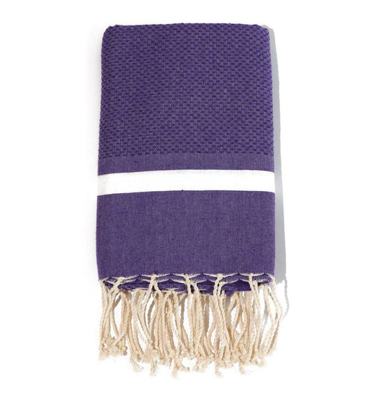 Fouta en coton tissage nid d&