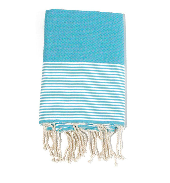Fouta en coton tissage nid d&