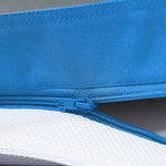 Housse de pouf flottant XXL 180x140 cm en tissu bleu pétrole, pour piscine, de marque Deco-arts.fr, sans garniture.