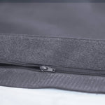 Housse de pouf géant XXL 180x140 cm Gris Carbone, déhoussable, pour intérieur et extérieur, de marque Deco-arts.fr.