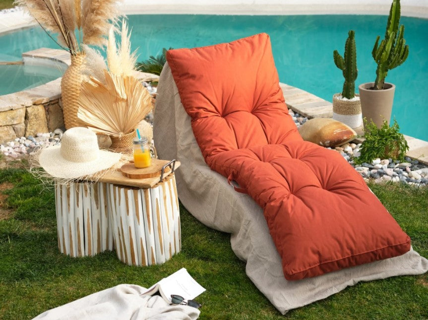 Perché scegliere un cuscino lettino terracotta sfoderabile per la vostra sdraio?