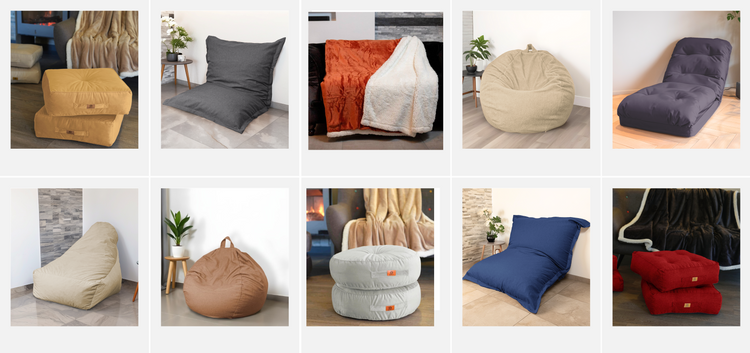 Pouf e coperte