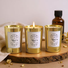 Trio Candele La Parisienne – 3x180g – Ambra & Patchouli – Alizé