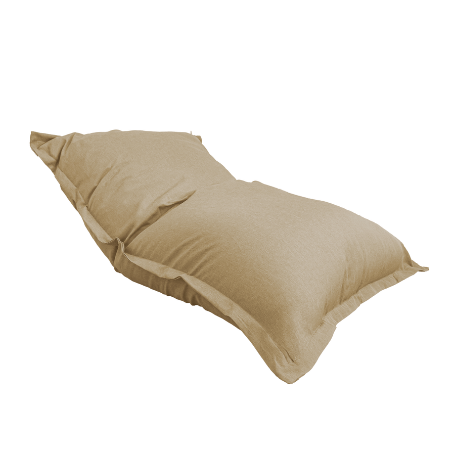 Pouf Gigante XXL 190x155 Beige, imbottitura in fiocchi di schiuma