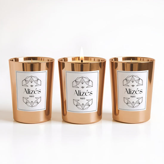 Trio Candele La Tropézienne – 3x180g – Ambra & Rosa – Alisei