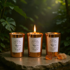 Trio Candele La Tropézienne – 3x180g – Ambra & Rosa – Alisei