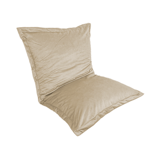Pouf Cuscino Gigante XL 150x100 Crema - Velluto e Schiuma (Lusso e Comfort)