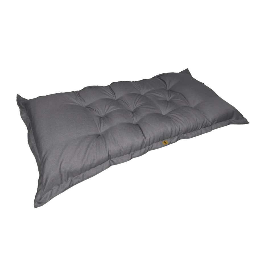 Futon da Pavimento XXL Effetto Lino 195x100 Grigio Chiné – foto 6