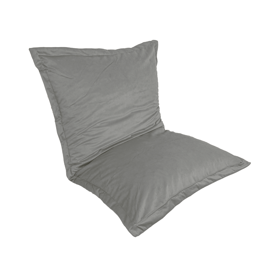 Pouf Cuscino Gigante XL 150x100 Grigio Chiaro, fodera sfoderabile