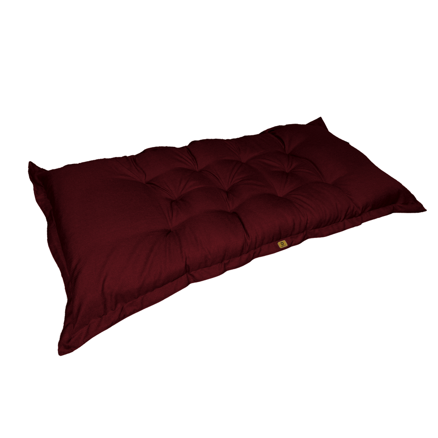 Futon da Pavimento XXL Effetto Lino 195x100 Prugna – foto 6