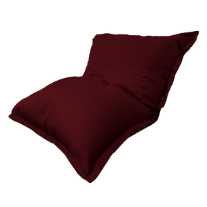 Pouf Gigante XXL 190x155 Prugna - Effetto Lino e Schiuma (Divano da Pavimento Design)
