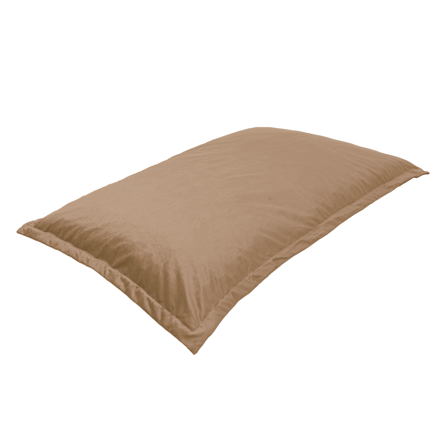 Pouf Cuscino Gigante XL 150x100 Beige, imbottitura in fiocchi di schiuma