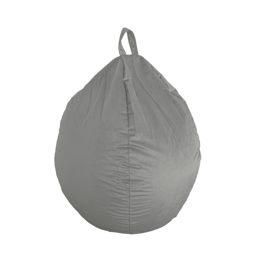 Pouf poire XL d'intérieur en tissu velours, tessuto in velluto