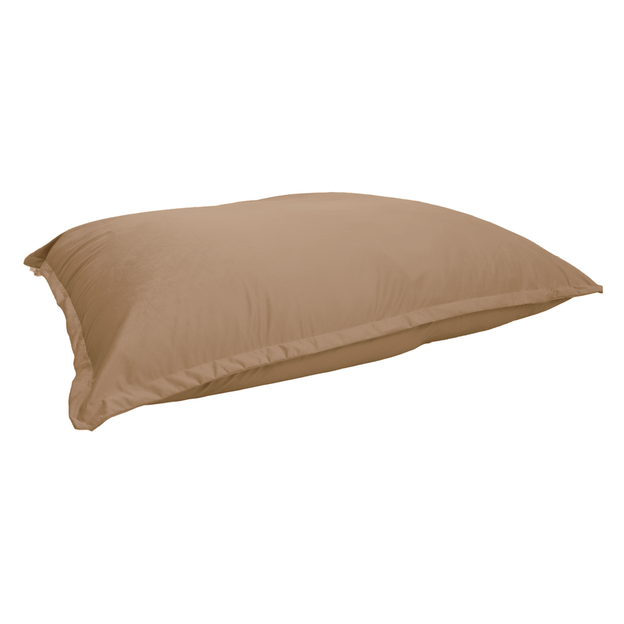 Pouf Gigante XXL 190x155 Beige, tessuto in velluto