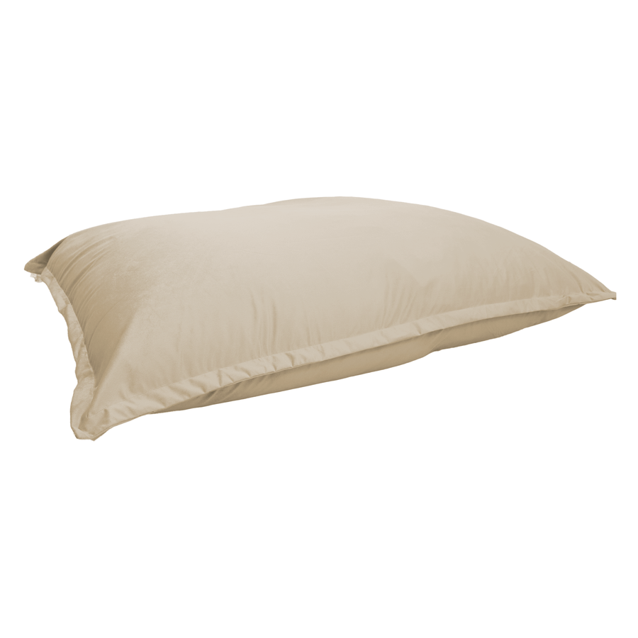 Pouf Gigante XXL 190x155 Crema, tessuto in velluto