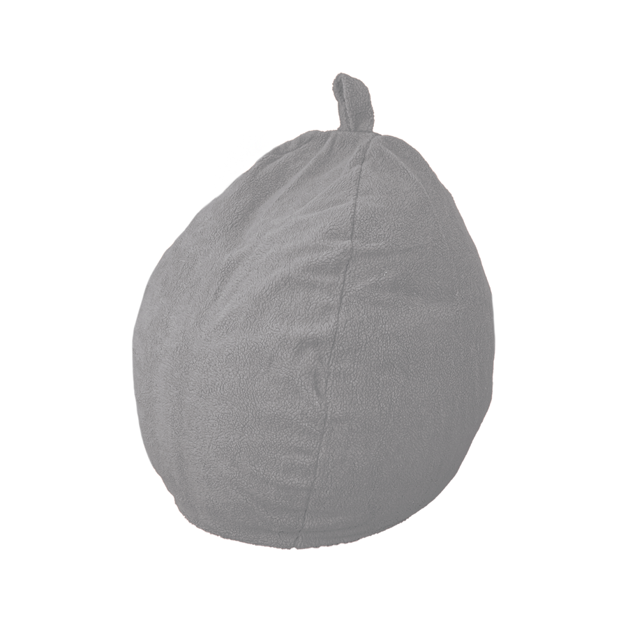 Pouf poire XL d'intérieur en tissu sherpa, tessuto sherpa
