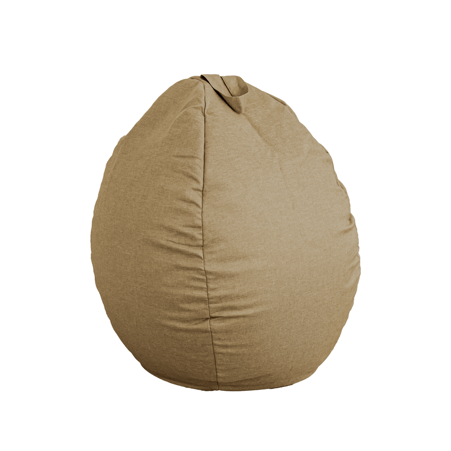Pouf poire XL d'intérieur en tissu effet lin, tessuto effetto lino