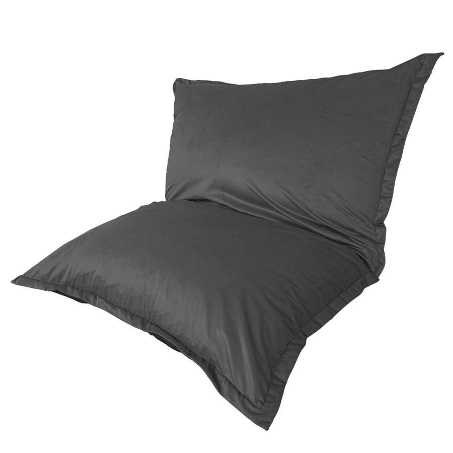 Pouf Gigante XXL 190x155 Grigio Scuro, fodera sfoderabile