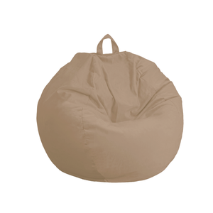 Pouf a Pera Gigante XXL 120x150 Beige - Velluto e Schiuma (Gran Lusso e Comfort)