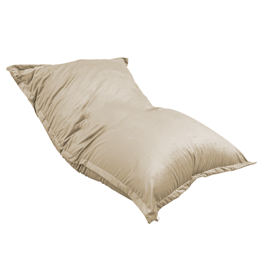 Pouf Gigante XXL 190x155 Crema, imbottitura in fiocchi di schiuma