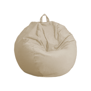 Pouf a Pera Gigante XXL 120x150 Crema - Velluto e Schiuma (Gran Lusso e Comfort)