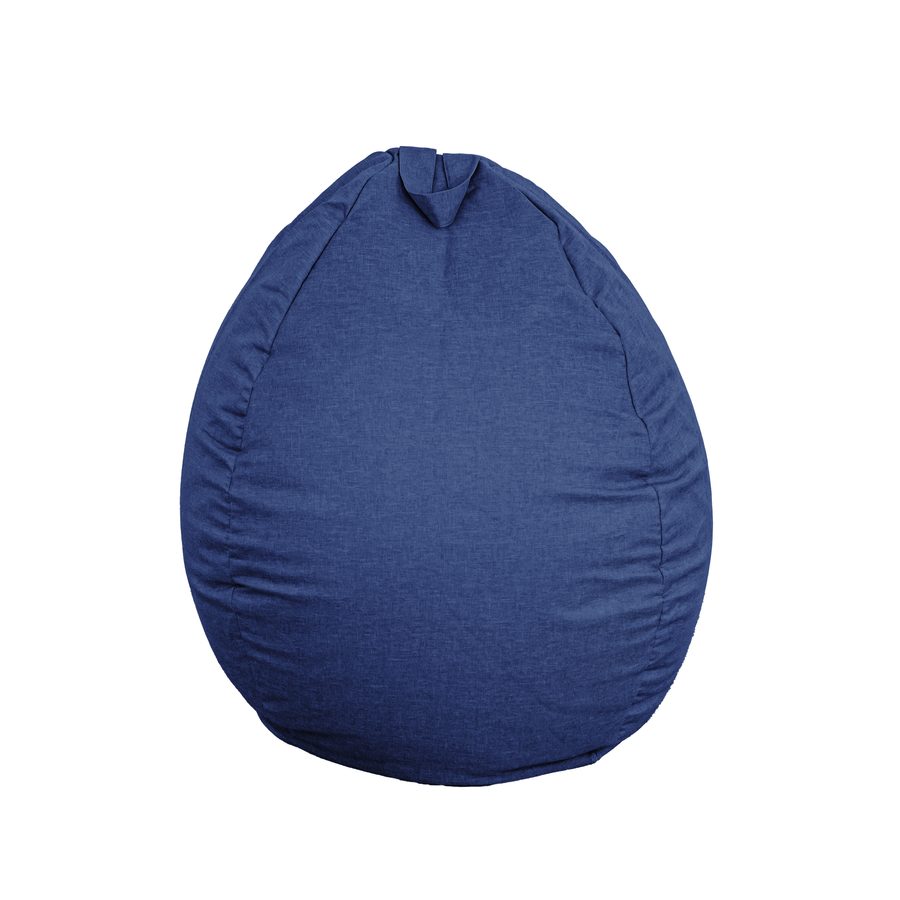 Pouf poire XL d'intérieur en tissu effet lin, tessuto effetto lino